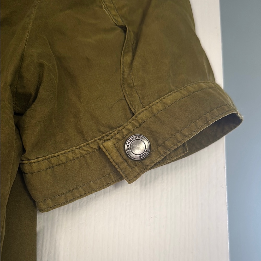Burberry Green Polo Collar A-Line Mini Dress - Picture 9 of 11